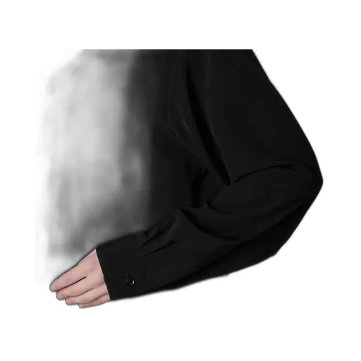 Ta/Pe Crepe De Chine Open Collart Shirt