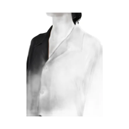 Ta/Pe Crepe De Chine Open Collart Shirt
