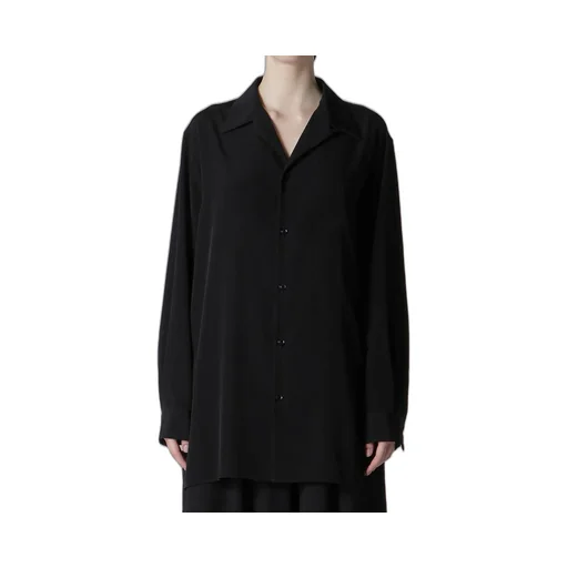 Ta/Pe Crepe De Chine Open Collart Shirt