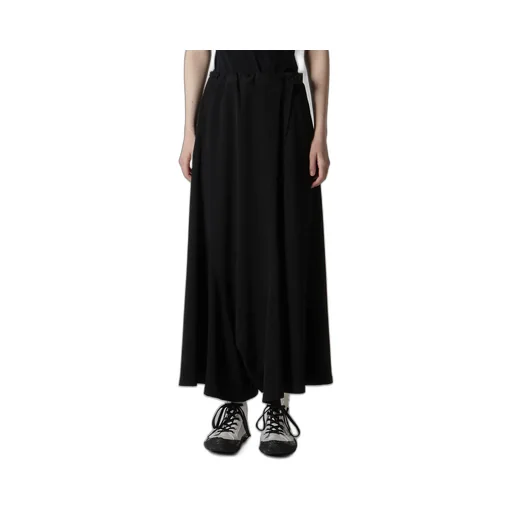 Ta/Pe Crepe De Chine Asymmetric Flare Pants