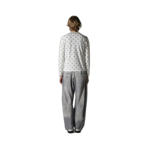 Polka Dot Y's Stitch Long Sleeve T