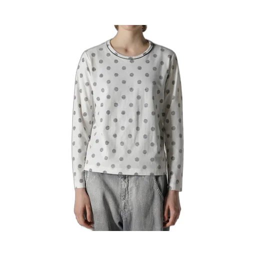 Polka Dot Y's Stitch Long Sleeve T
