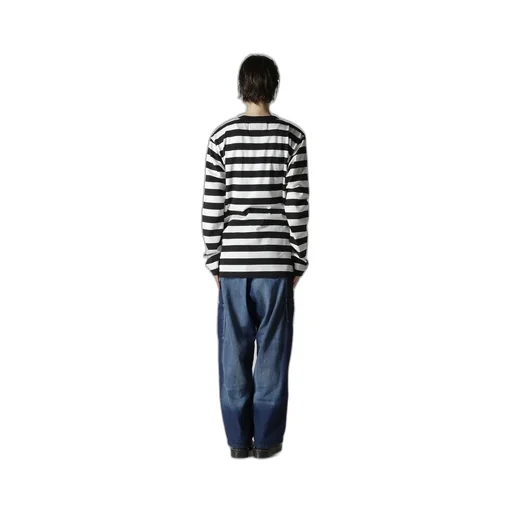 Flower Print/Stripe Y's Stitch Long Sleeve T