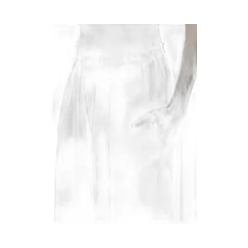 Ta/Pe Crepe De Chine Front Tuck Wide Pants