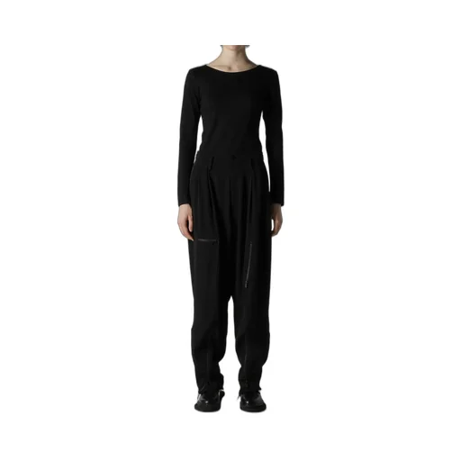 Ta/Pe Crepe De Chine Zip Pocket Pants