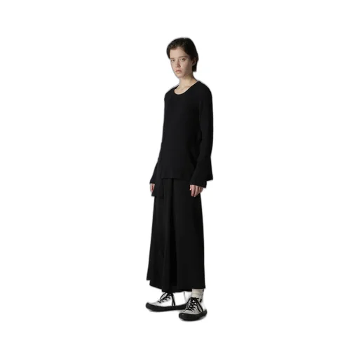Ta/Pe Crepe De Chine Asymmetric Flare Pants