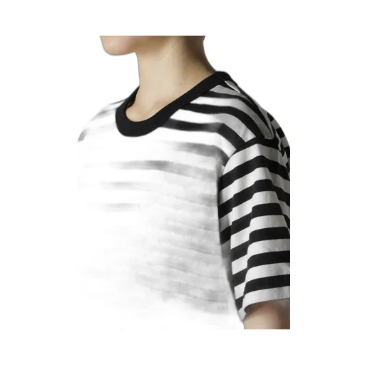 Flower Print/Stripe Y's Stitch T