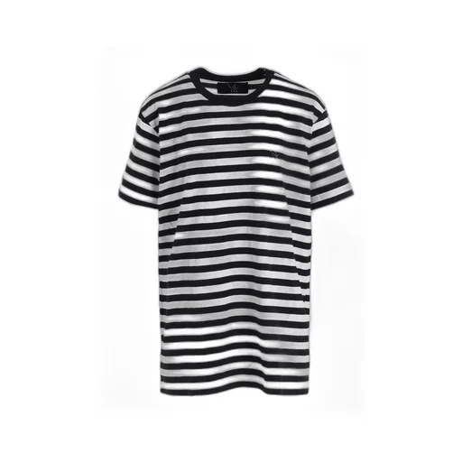 Flower Print/Stripe Y's Stitch T