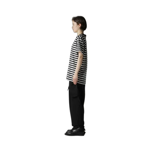 Flower Print/Stripe Y's Stitch T