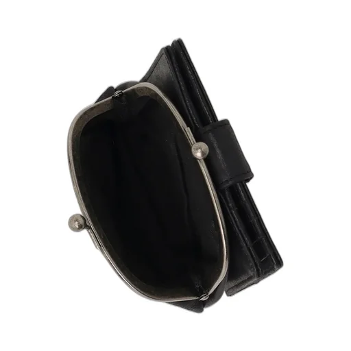 Leather Card Case W/ Metal Clasp