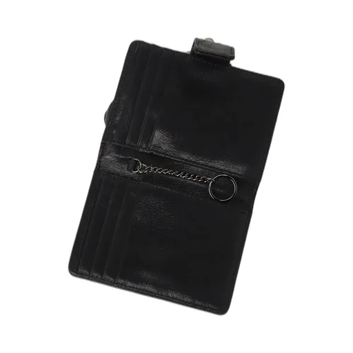 Leather Card Case W/ Metal Clasp