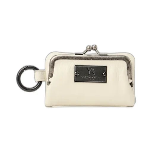 Semi-Glossy Leather Key Case W/ Metal Clasp