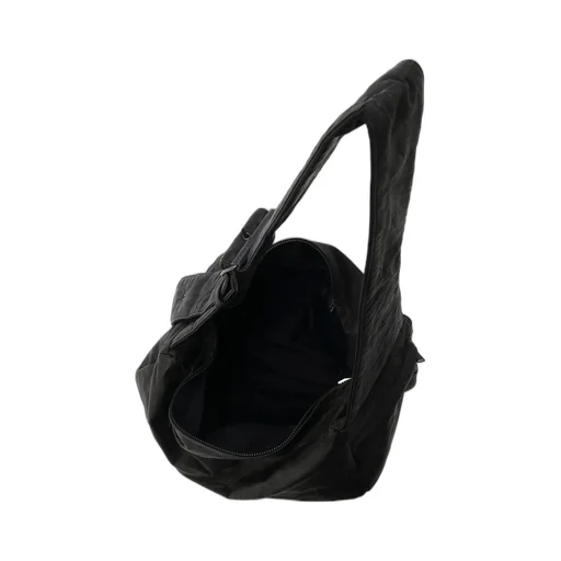 Soft Leather Box Shoulder Bag