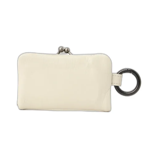 Semi-Glossy Leather Key Case W/ Metal Clasp