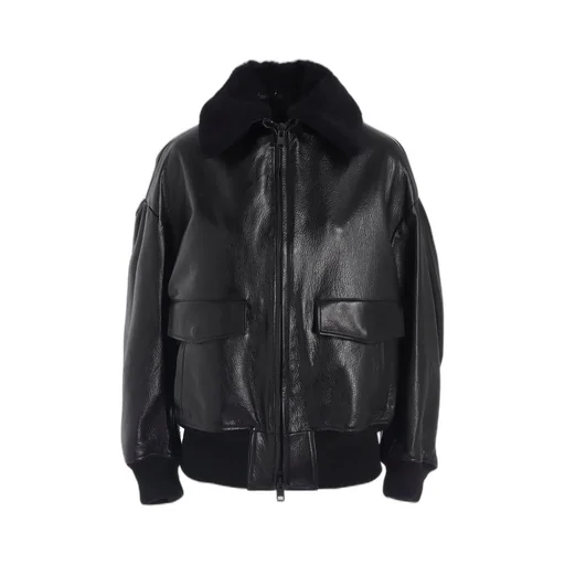 Cow Leater Blouson