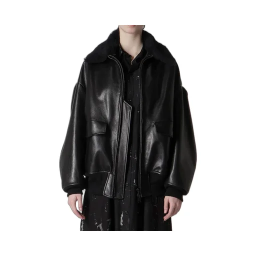 Cow Leater Blouson
