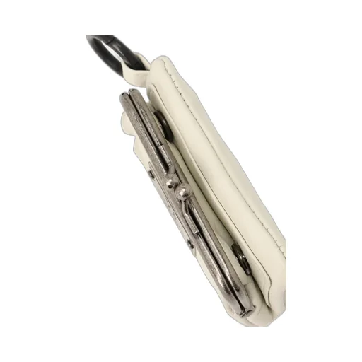 Semi-Glossy Leather Key Case W/ Metal Clasp