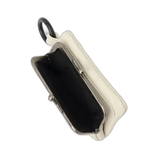 Semi-Glossy Leather Key Case W/ Metal Clasp