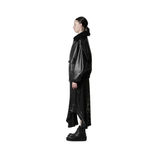 Cow Leater Blouson