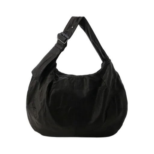 Soft Leather Gyoza-Style Bag