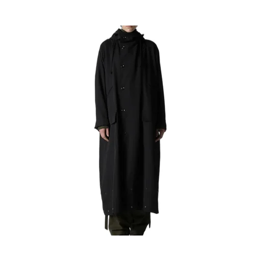 Wool Gabardine Military Coat