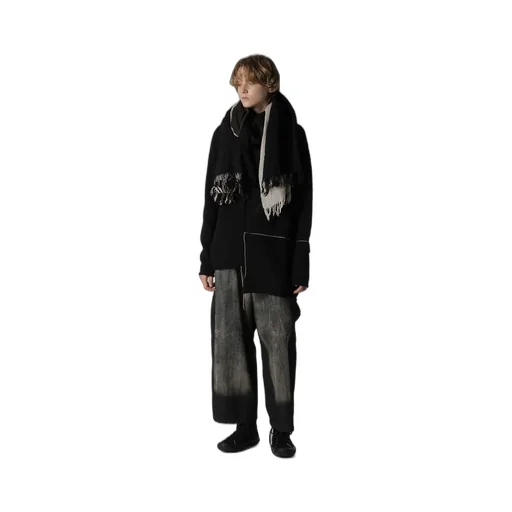 Three-Layered Wool Scarf