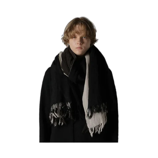Three-Layered Wool Scarf