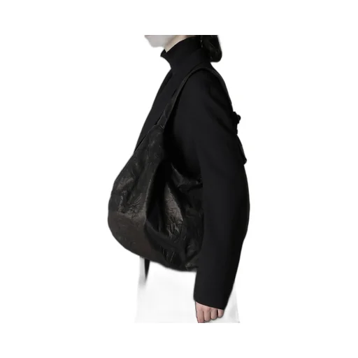 Soft Leather Gyoza-Style Bag