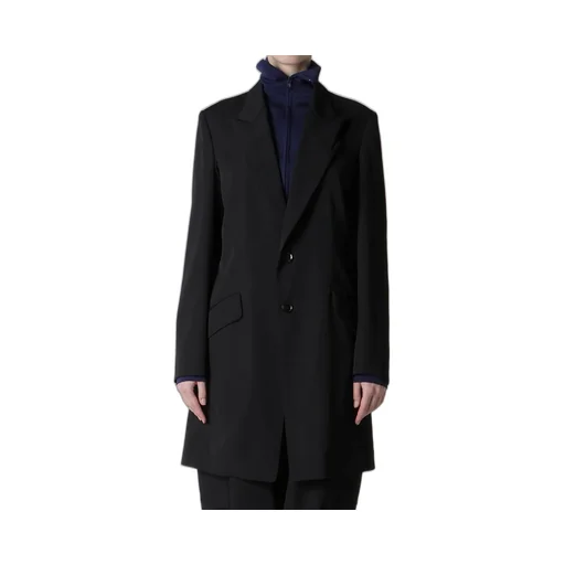 Wool Gabardine Peaked Lapel Jacket