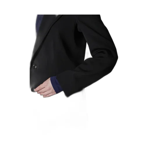 Wool Gabardine Peaked Lapel Jacket