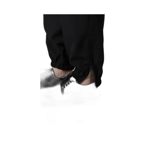 Wool Gabardine Elastic Waist/Hem Pants