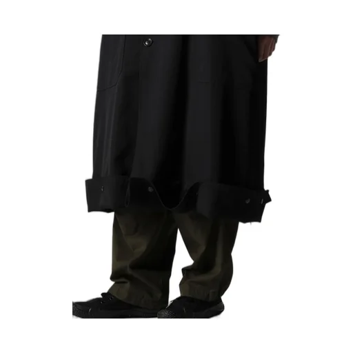Wool Gabardine Military Coat