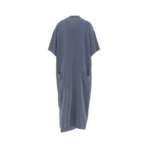 Crepe De Chine Half Sleeve Box Shirt Dress