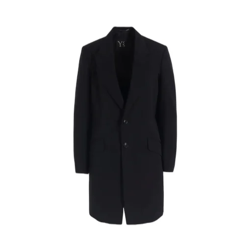Wool Gabardine Peaked Lapel Jacket