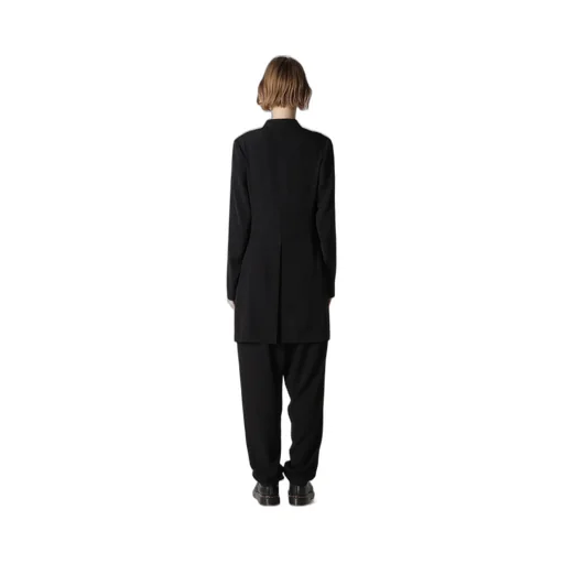 Crepe De Chine Collarless Jacket