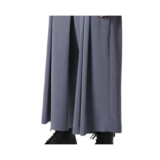 Crepe De Chine Random Tuck Pants