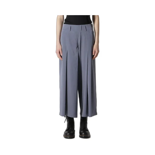 Crepe De Chine Random Tuck Pants