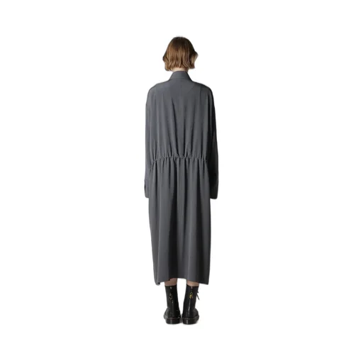 Crepe De Chine 4-Pocket Long Dress