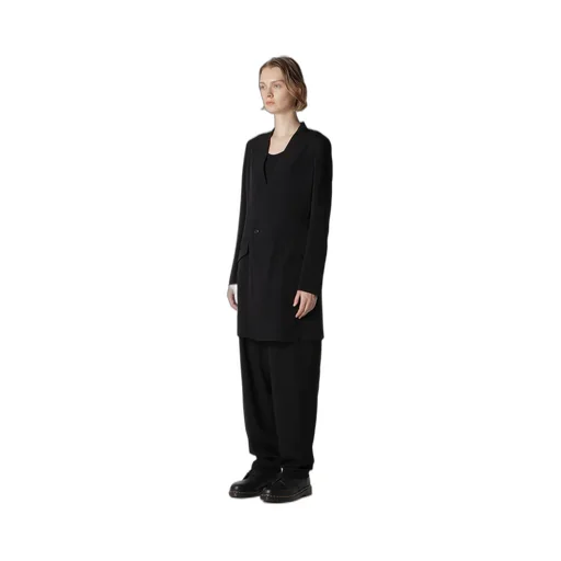 Crepe De Chine Collarless Jacket
