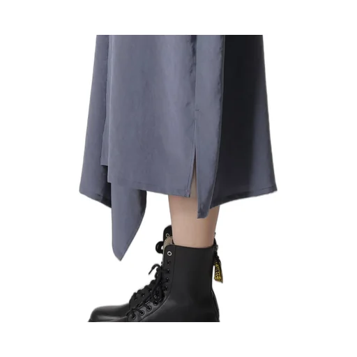 Crepe De Chine Half Sleeve Box Shirt Dress