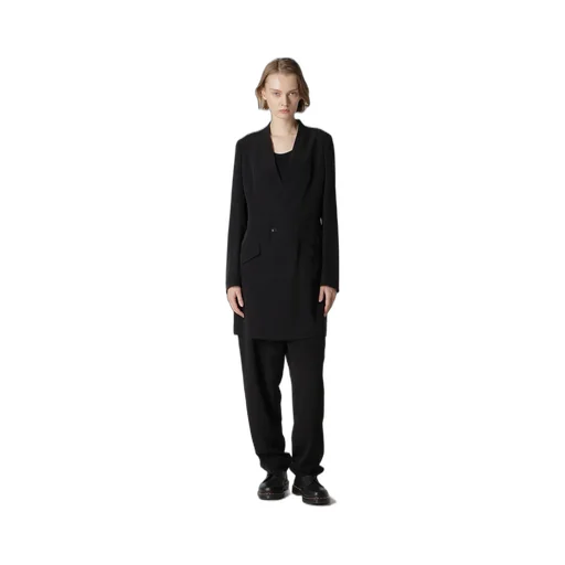 Crepe De Chine Collarless Jacket