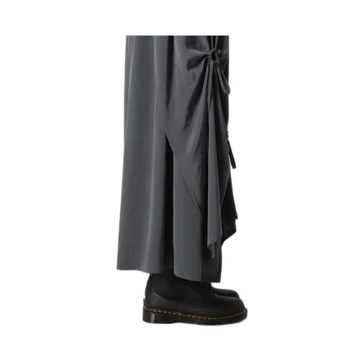 Crepe De Chine Circle Gathered Skirt