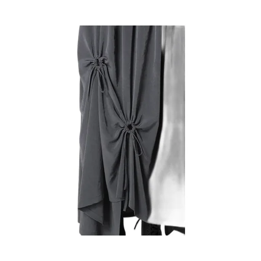 Crepe De Chine Circle Gathered Skirt