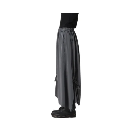 Crepe De Chine Circle Gathered Skirt