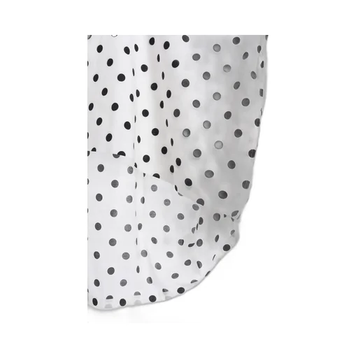 60/- Cotton Lawn Dot Print Long Sleeve Blouse