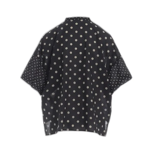 60/- Cotton Lawn Dot Print Box Blouse