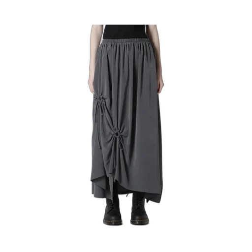 Crepe De Chine Circle Gathered Skirt
