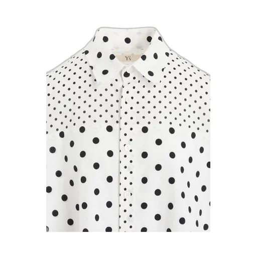 60/- Cotton Lawn Dot Print Long Sleeve Blouse