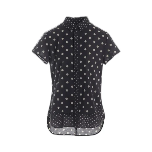 60/- Cotton Lawn Dot Print Half Sleeve Blouse