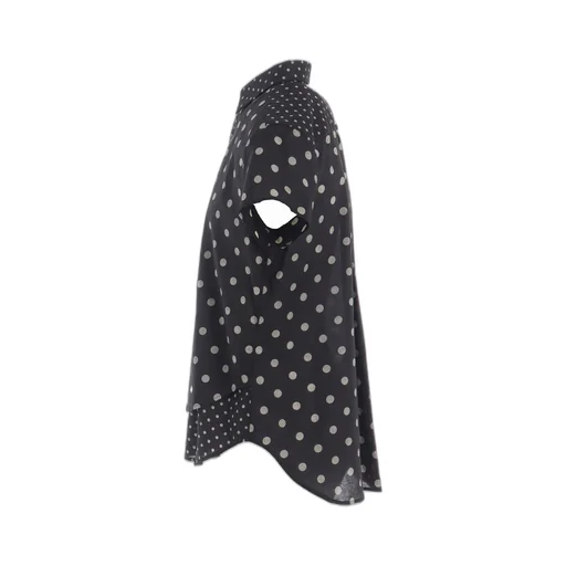 60/- Cotton Lawn Dot Print Half Sleeve Blouse
